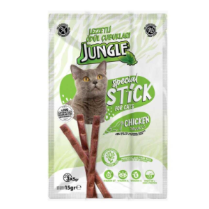 JUNGLE ÖDÜL MAMASI 3 LÜ STİCK TAVUK